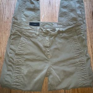 Olive green J Crew ankle pants